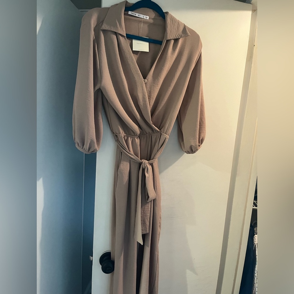 Tan jumpsuit